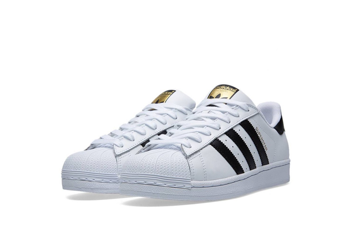 adidas superstar femme blanc noir